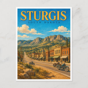 Carte Postale Rallye moto de Sturgis, Dakota du Sud GeoSaga
