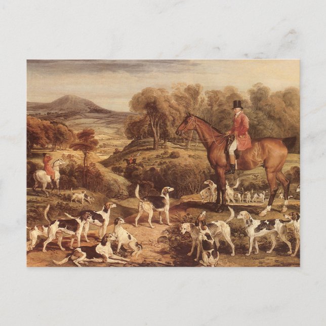 Carte Postale Ralph Lambton et ses Hounds par James Ward (Devant)