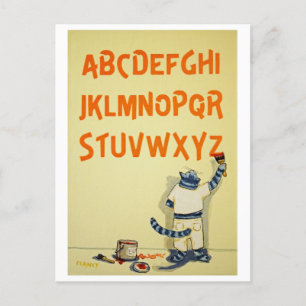 Carte postale Ralphabet Chat