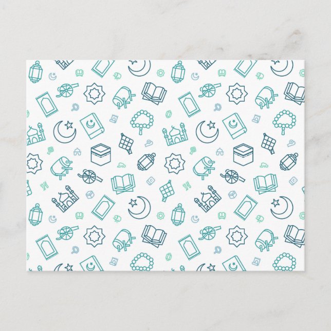 Carte postale Ramadan Doodles (Devant)