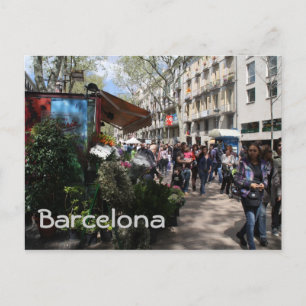 Carte Postale Rambla, Barcelone