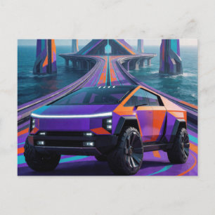 Carte Postale Ramener La Distance Ramassage Futuriste Pour Fan D