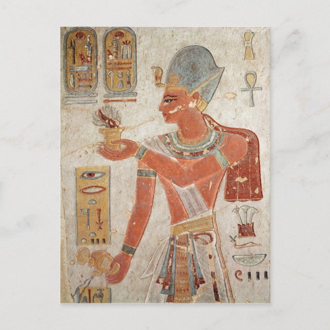 Carte Postale Ramesses III en tenue de combat (Devant)