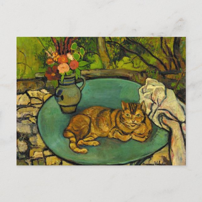 Carte Postale Raminou et Pitcher avec oeillets (Devant)