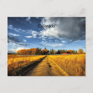 Carte Postale ranch du Colorado en automne