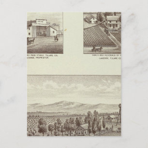 Carte Postale ranch Hunsaker, Woodville