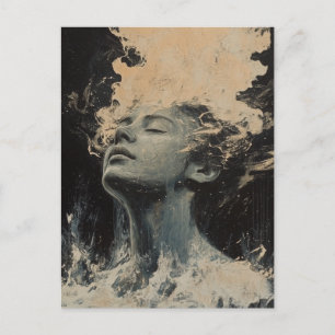 Carte Postale Random Art Mon Chat Fabriqué