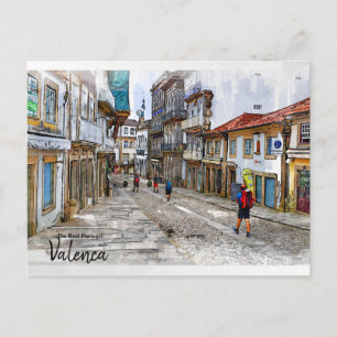 Carte Postale Randonnée à travers l'Europe - Valenca, Portugal