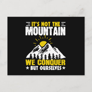 Carte Postale Randonnée Ce n'est pas la montagne que nous conqué