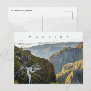 Carte Postale Randonnée Pico Ruivo paysage, Madeira voyage
