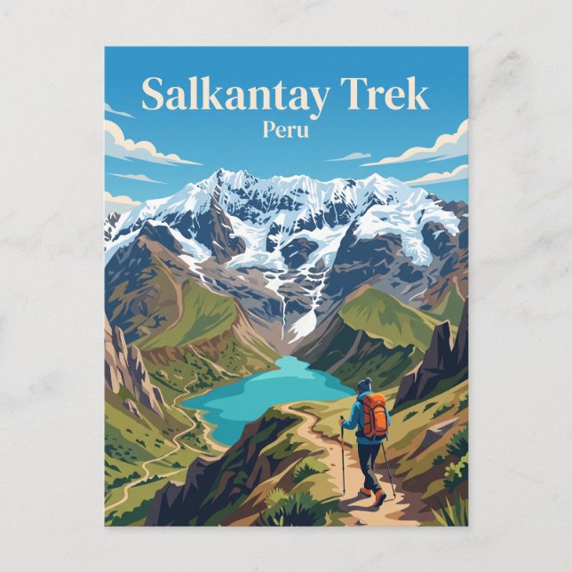 Carte Postale Randonnée Salkantay Pérou (Devant)