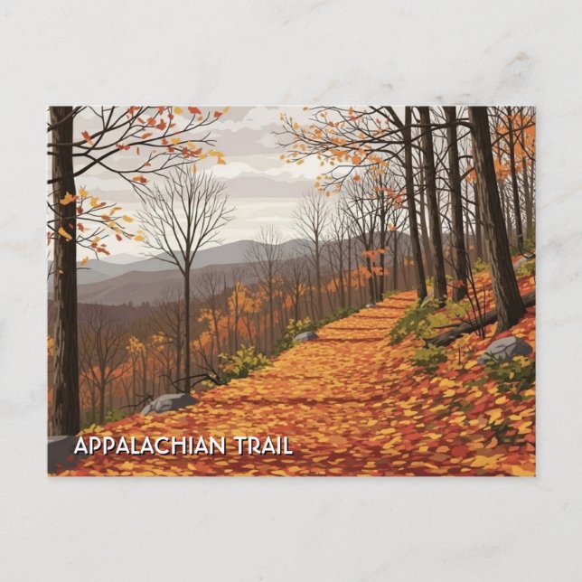 Carte Postale Randonnée sur le sentier des Appalaches (Devant)