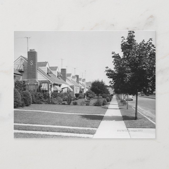 Carte Postale Rangée de maisons (Devant)