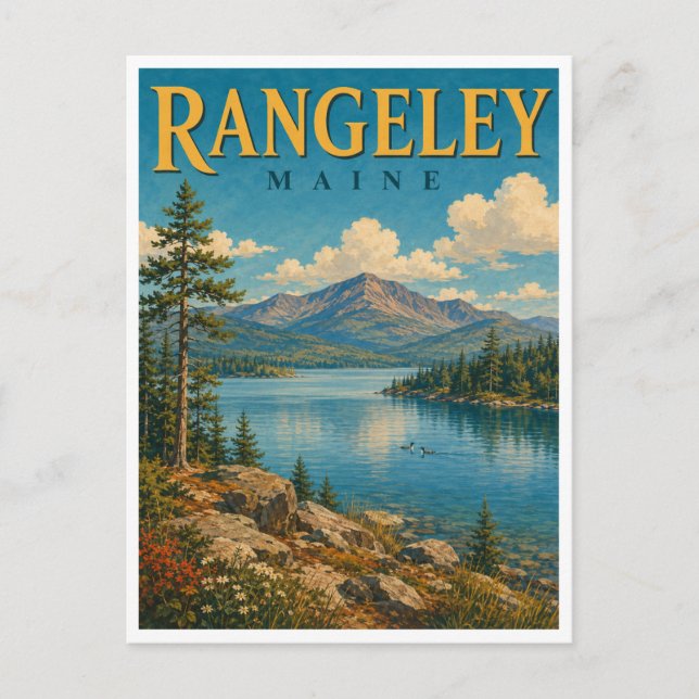 Carte Postale Rangeley Maine Rangeley Lake GeoSaga (Devant)