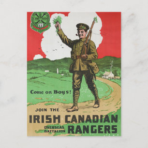 Carte Postale Rangers canadiens irlandais