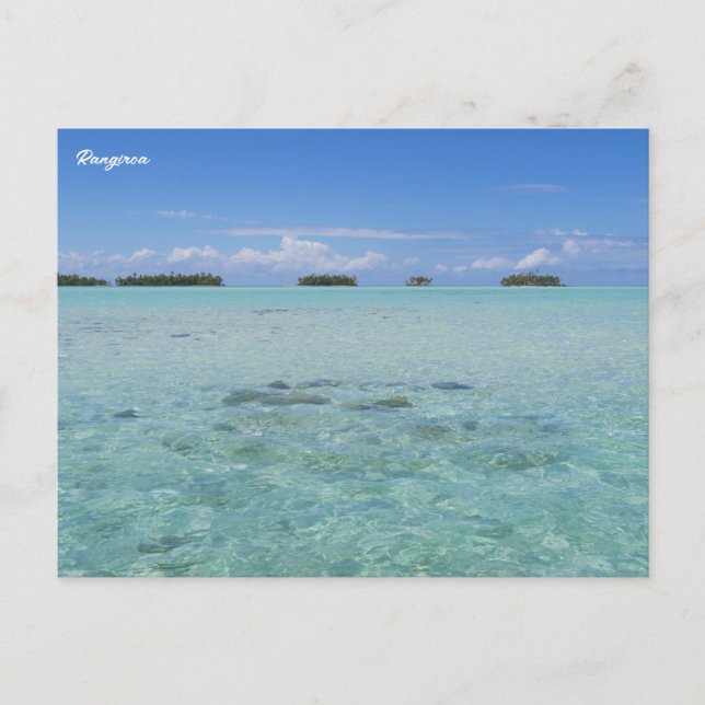 Carte Postale Rangiroa Blue Lagoon (Devant)