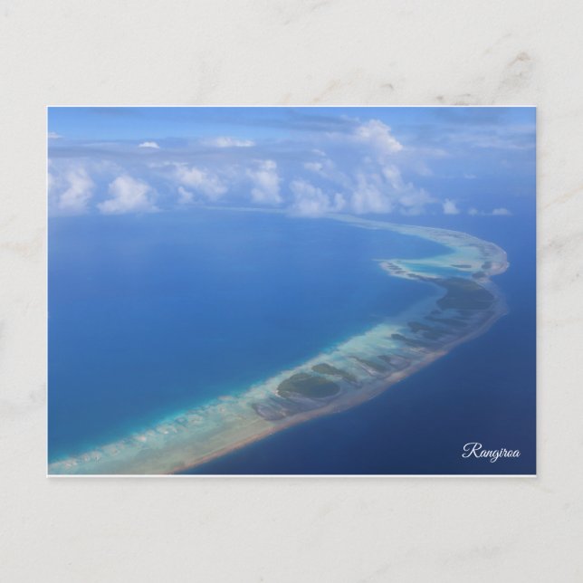 Carte Postale Rangiroa de l'avion (Devant)