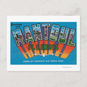 Carte Postale Rantoul, Illinois - Scènes de grandes lettres
