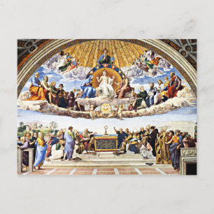 Carte Postale Raphael - Différends du Saint Sacrement