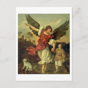 Carte Postale Raphael et Tobias, 1507-8 (huile sur panneau)