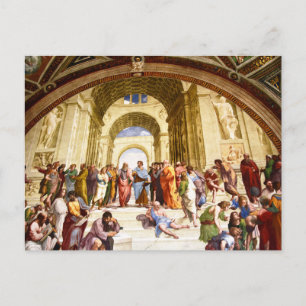 Carte Postale Raphael, L'École d'Athènes (1509)