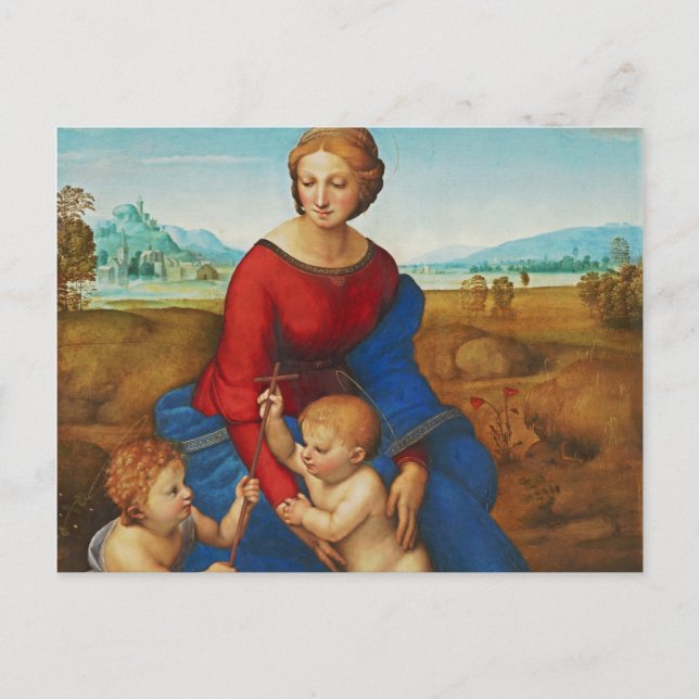 Carte Postale Raphael : Madonna dans le pré (Devant)