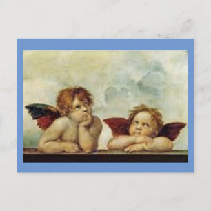 Carte Postale Raphael, Peinture Deux Anges,