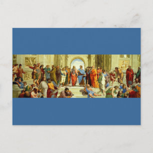 Carte Postale Raphael's "The School of Athens" Détail vers 1511