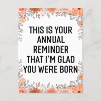 Rappel annuel Snarky Anniversaire, Anniversaire Ci