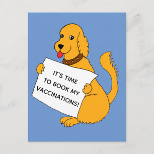 Carte Postale Rappel de la vaccination contre le chien de chirur