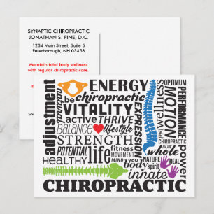 Carte Postale Rappel de réactivation du Collège Chiropratique