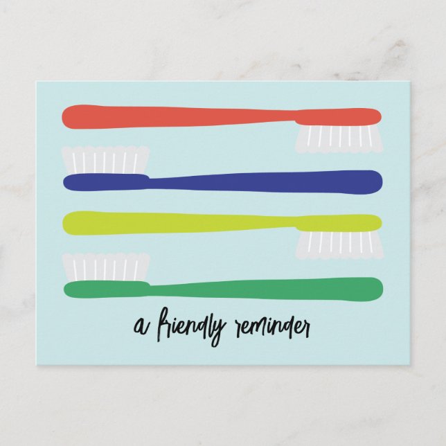 Carte postale Rappel de rendez-vous au bureau des  (Devant)