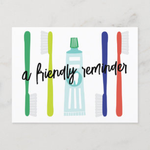 Carte postale Rappel de rendez-vous au bureau des