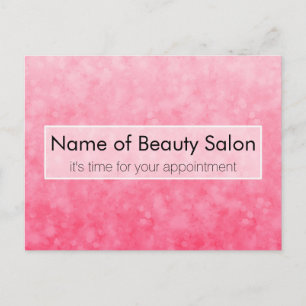 Carte Postale Rappel de rendez-vous Pink Beauty