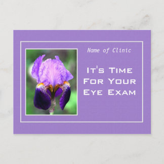 Carte Postale Rappel de rendez-vous pour l'examen ophtalmologiqu