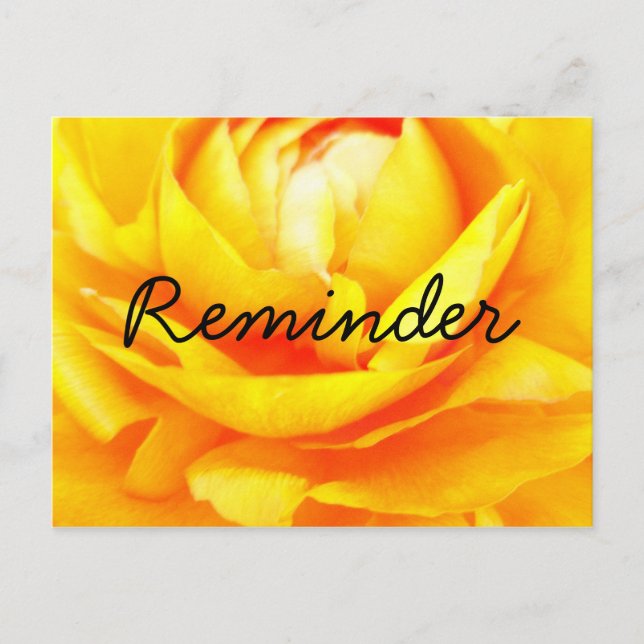 Carte Postale Rappel en or sombre (Devant)