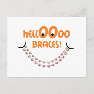 Carte Postale Rappel Rendez-vous orthodontique Bonjour Braces Ta