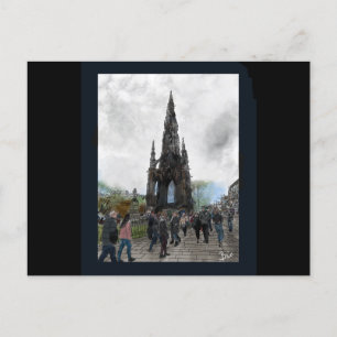 Carte Postale Rappelez-vous au monument écossais Edimbourg, Ecos