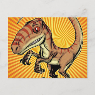 Carte Postale Raptor Dinosaur de Velociraptor par Marco D Carill