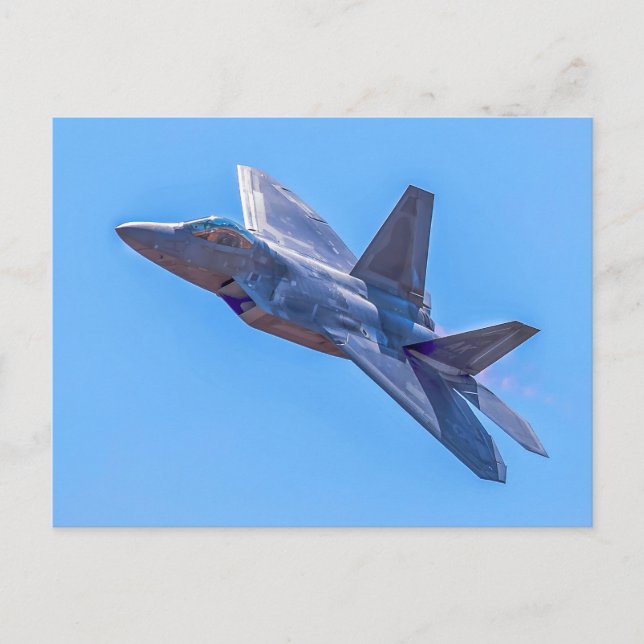 Carte Postale Raptor F-22A de Lockheed Martin (Devant)