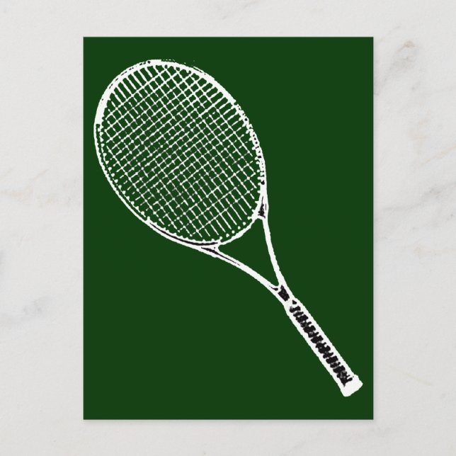Carte Postale raquette de tennis (Devant)