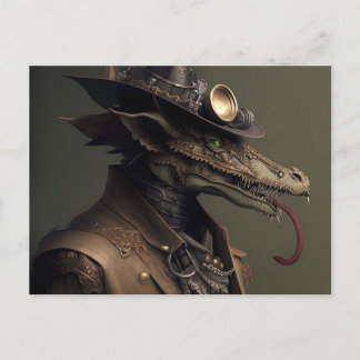 Carte Postale Rascal Steampunk Dragon