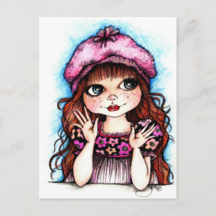 Carte Postale Raspberry Beret...Une Connexion Française