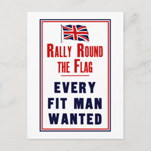 Carte Postale Rassemblement Autour Du Drapeau ~ Chaque Fit Homme