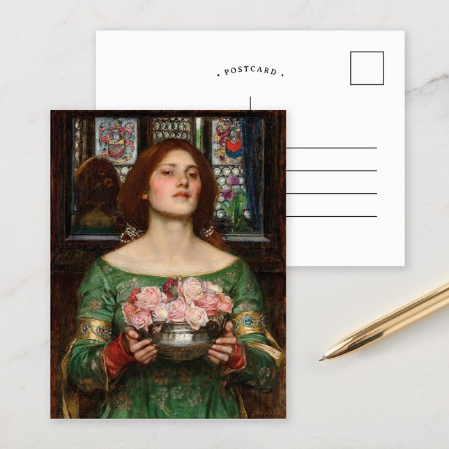 Carte Postale Rassembler Ye Rosebuds | John William Waterhouse (Créateur téléchargé)