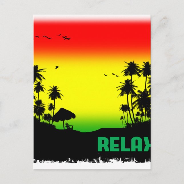 Carte Postale rasta de relaxation (Devant)
