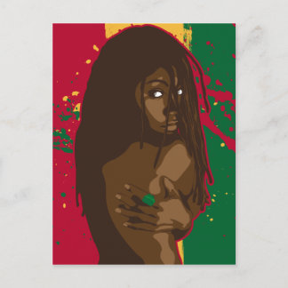 Carte Postale Rasta Girl