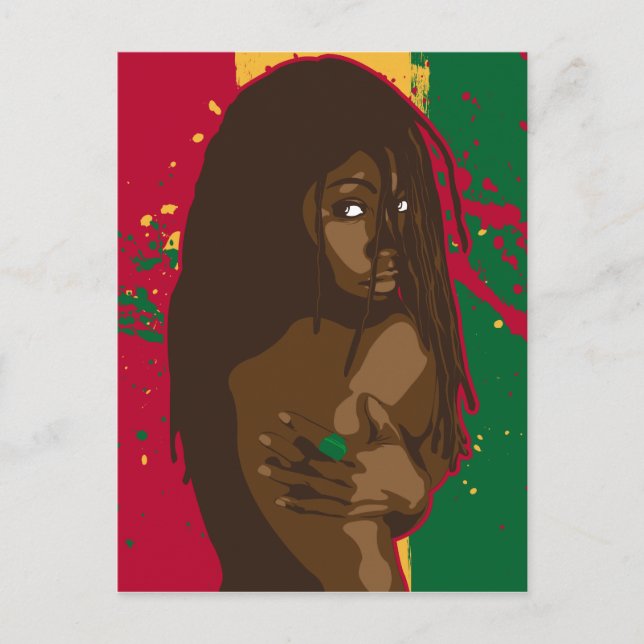 Carte Postale Rasta Girl (Devant)