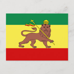 Carte Postale Rasta Reggae Lion de Juda