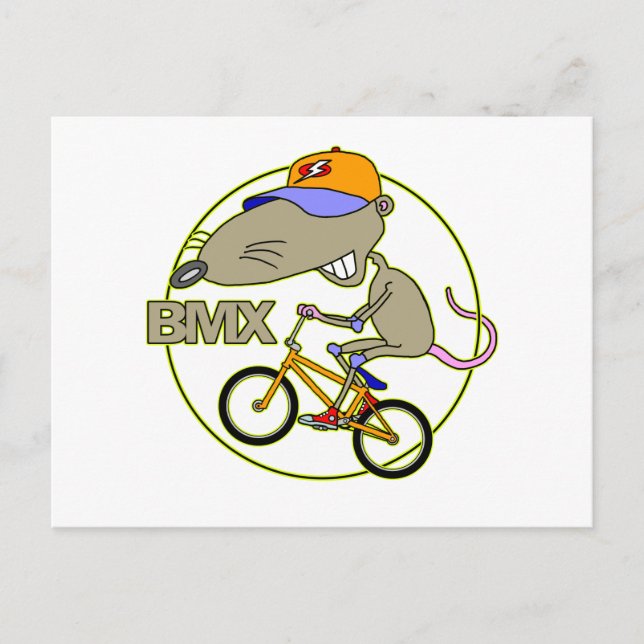 Carte Postale Rat BMX (Devant)